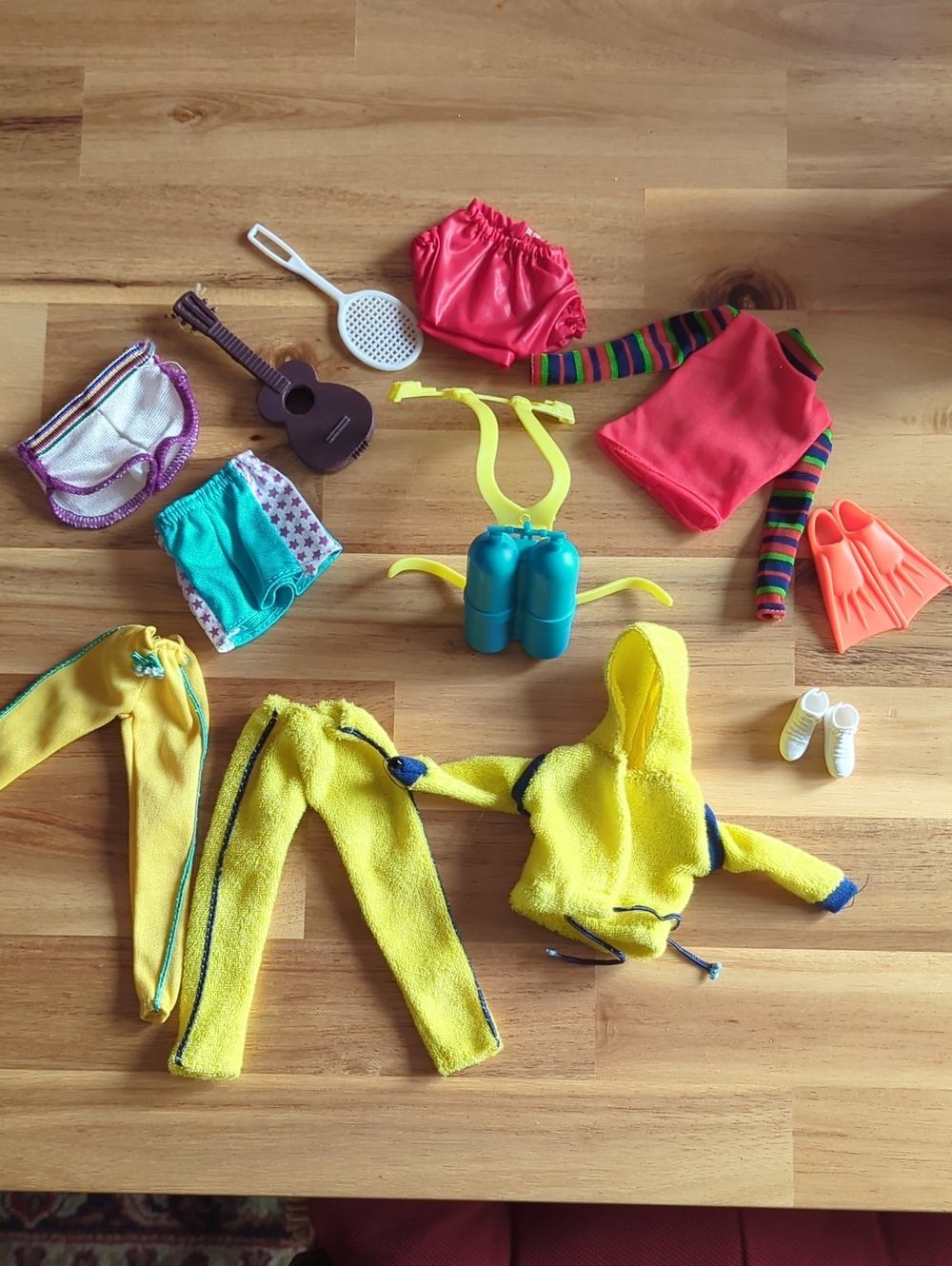 Vintage 1980s Barbie And Ken Clothes and accessories